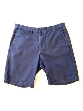 Banana Republic Gorpcore Navy Ripstop Slim Chino Shorts, Men’s 32